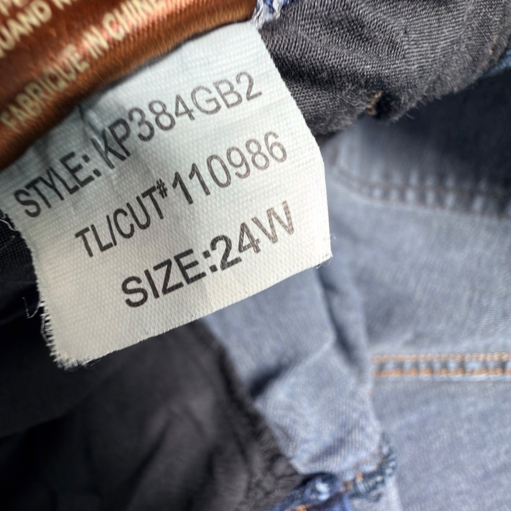 KUT from the Kloth Cropped Kick Flare Jeans 24W Dark Wash Plus - Picture 6 of 11